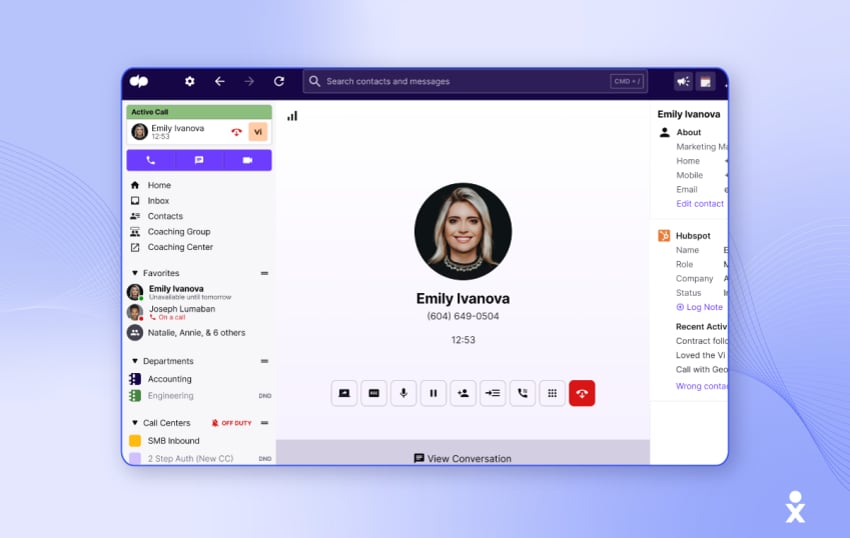 Screenshot of Dialpad
