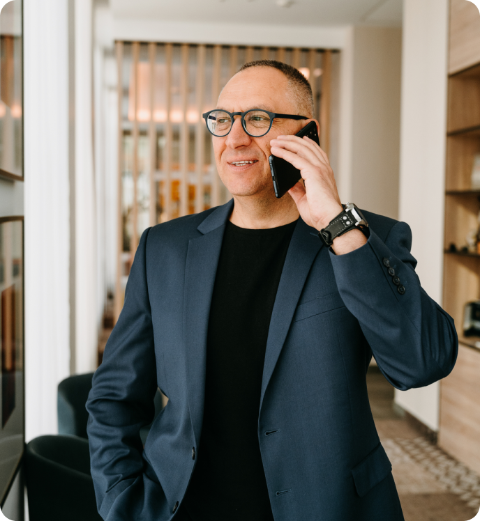 Man talking on the phone