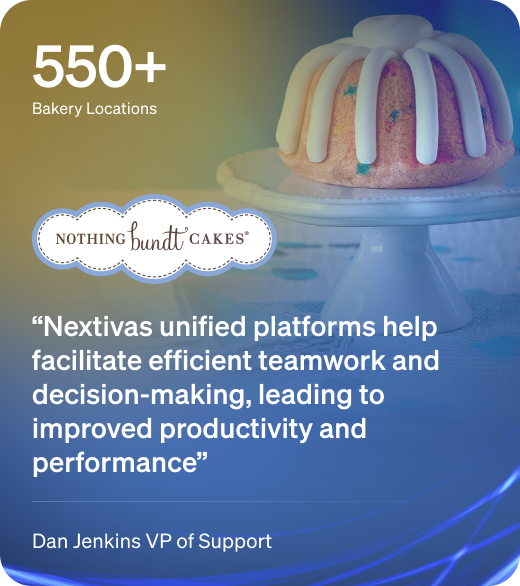 Nextivas unified platforms help facilitate efficient teamwork and decision-making.