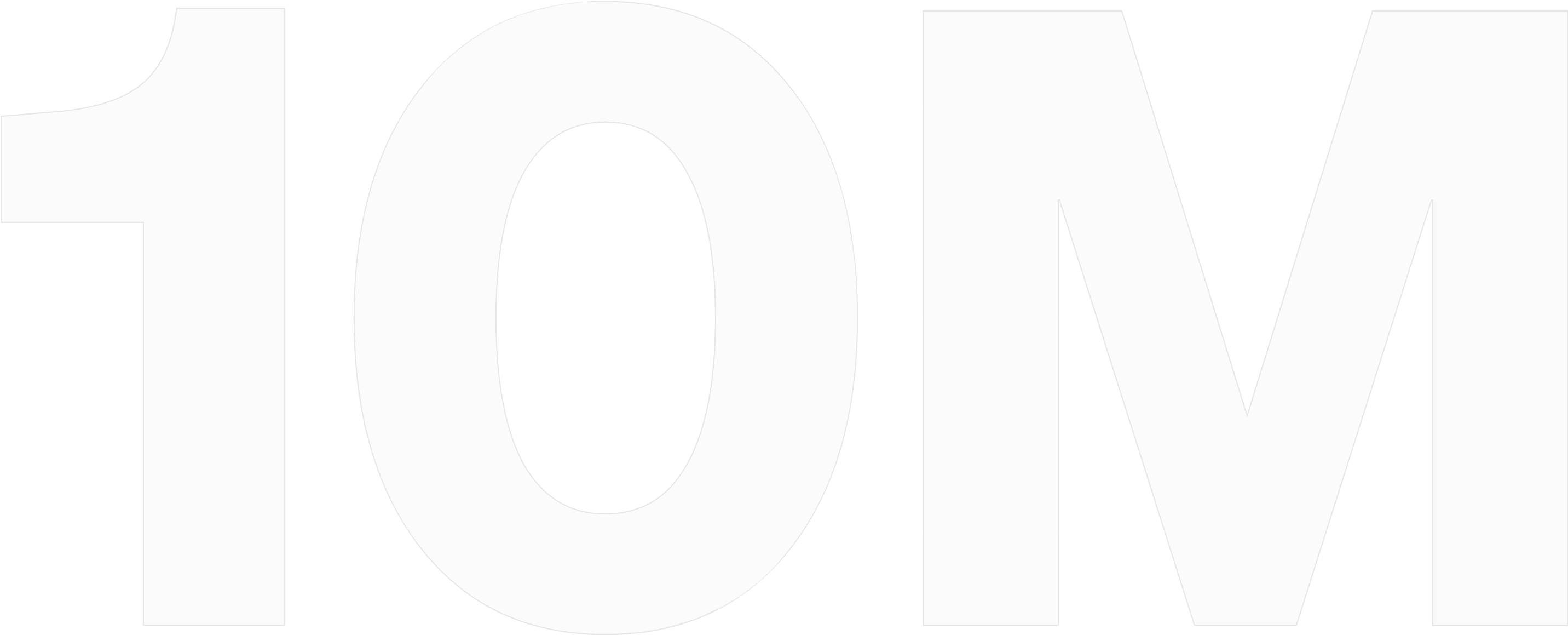 10M text in light blue color