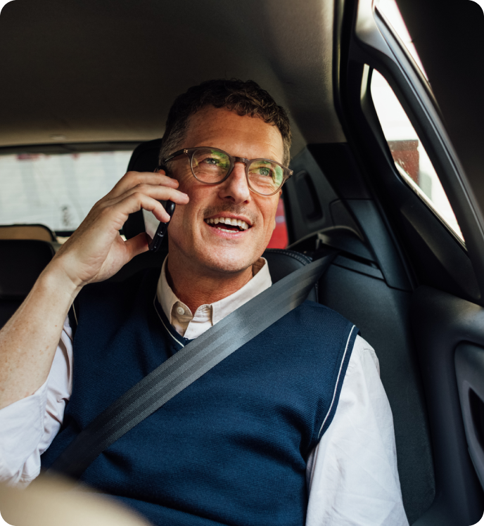 Man talking on cell phone