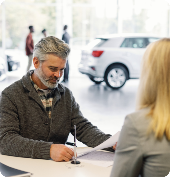 Man holding document