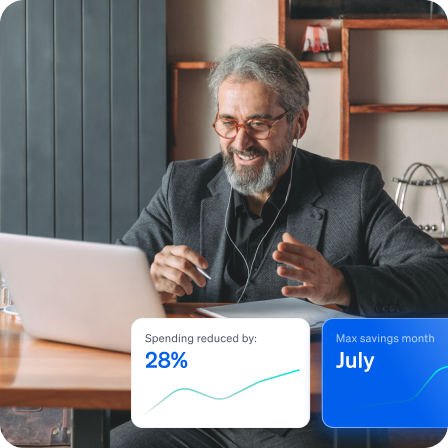 Spending reduced by 28%