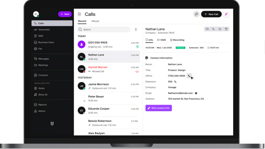 Vonage phone system is among the top alternatives to RingCentral.